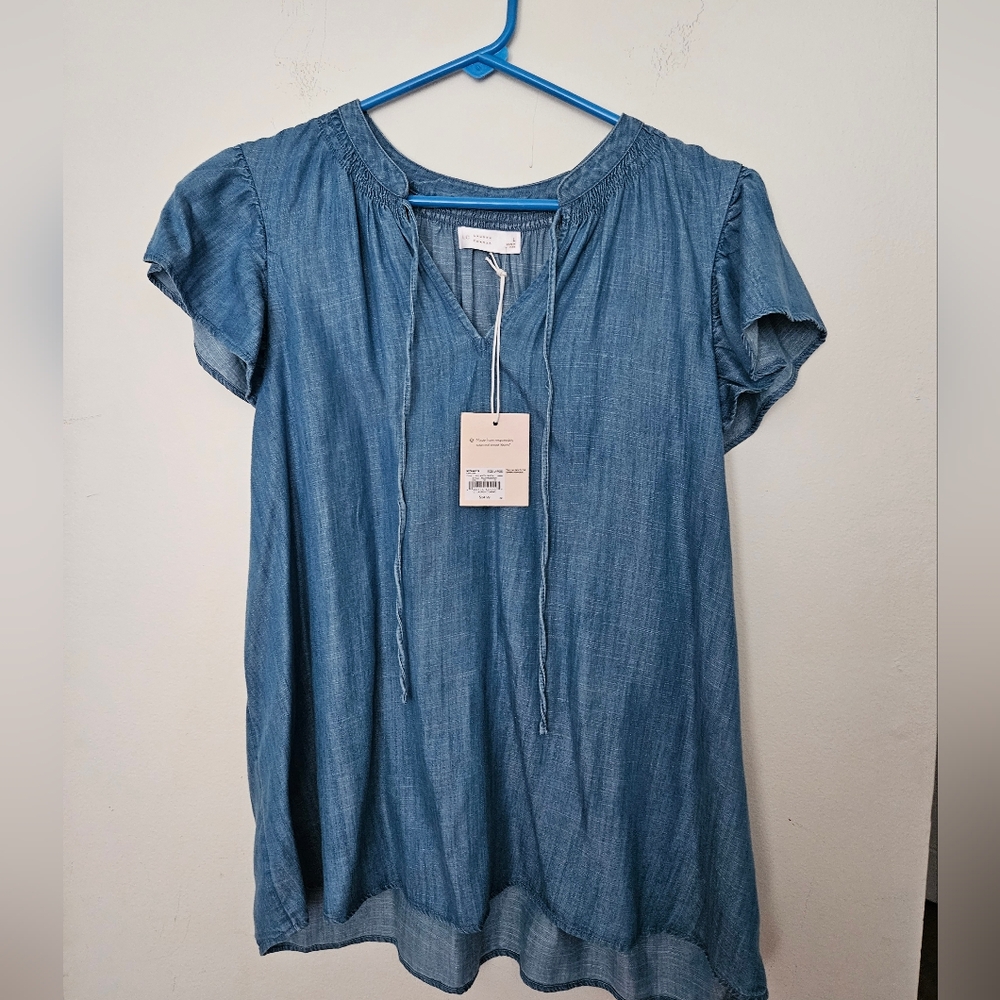 Lauren Conrad Women's Chambray Top